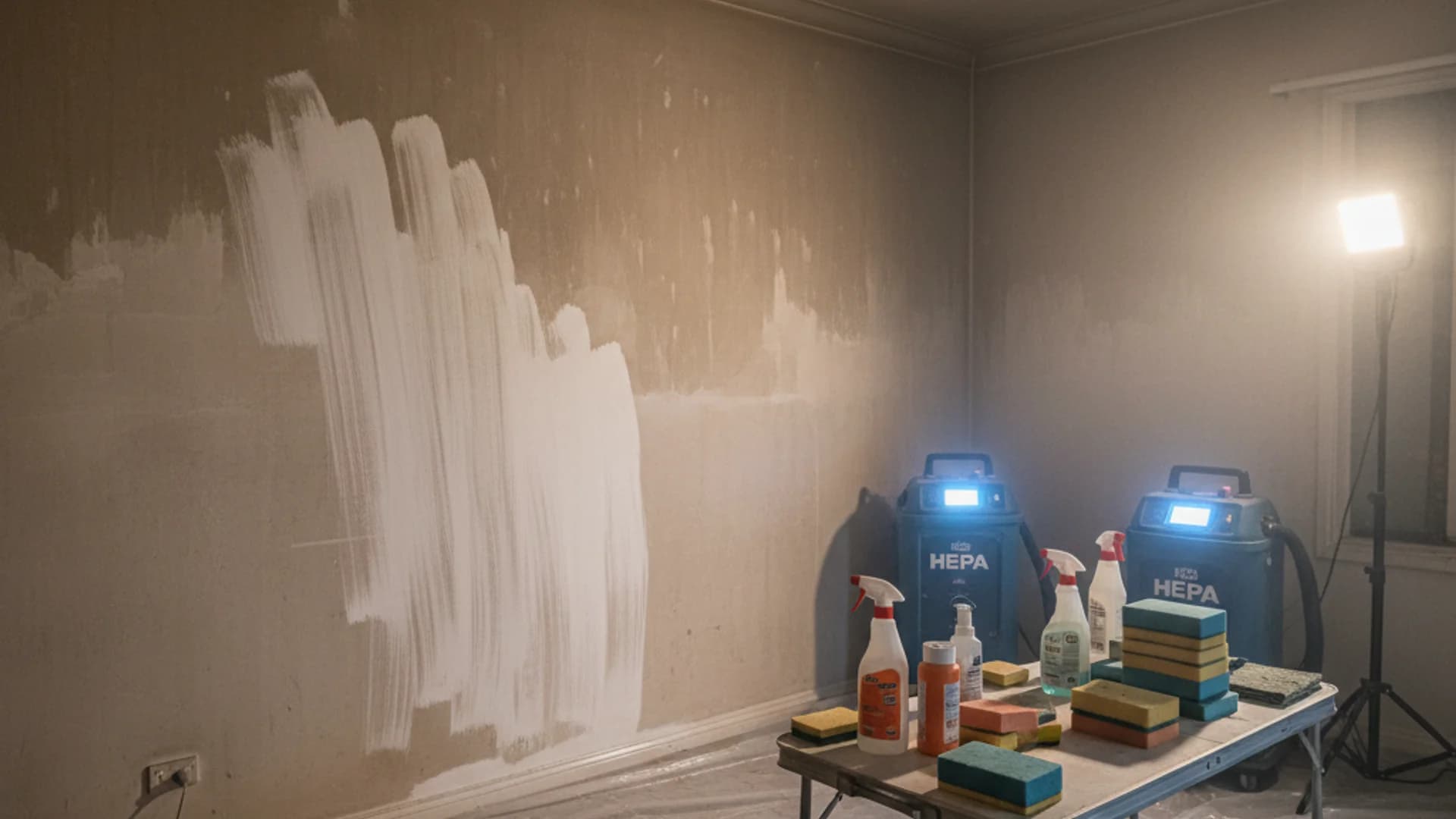 Smoke damage restoration with HEPA air scrubbers
