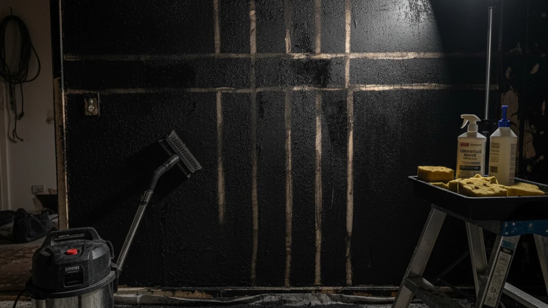 Professional soot removal and cleaning equipment
